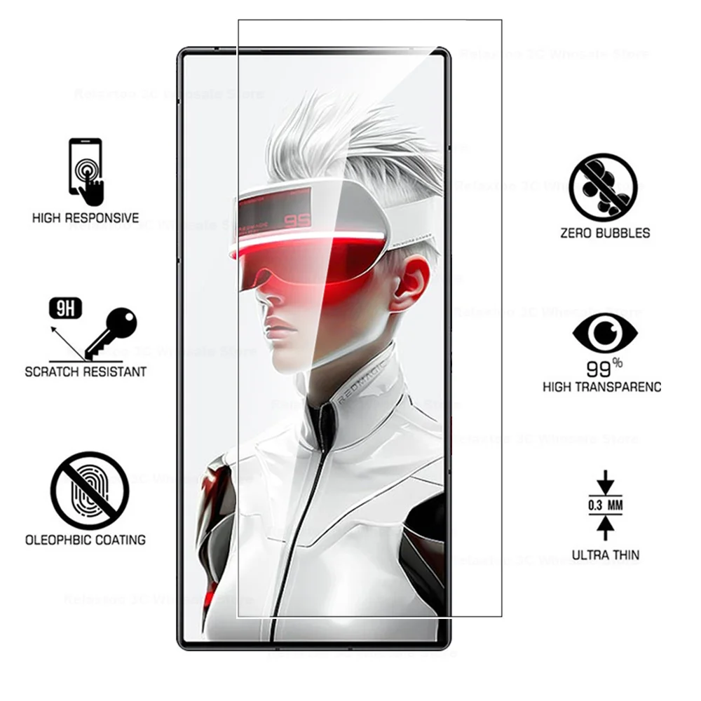 4PCS HD Tempered Protective Glass For ZTE nubia Red Magic 9S Pro+ REDMAGIC 9 S Pro + 9SPro Plus 5G Screen Protector Flim Cover