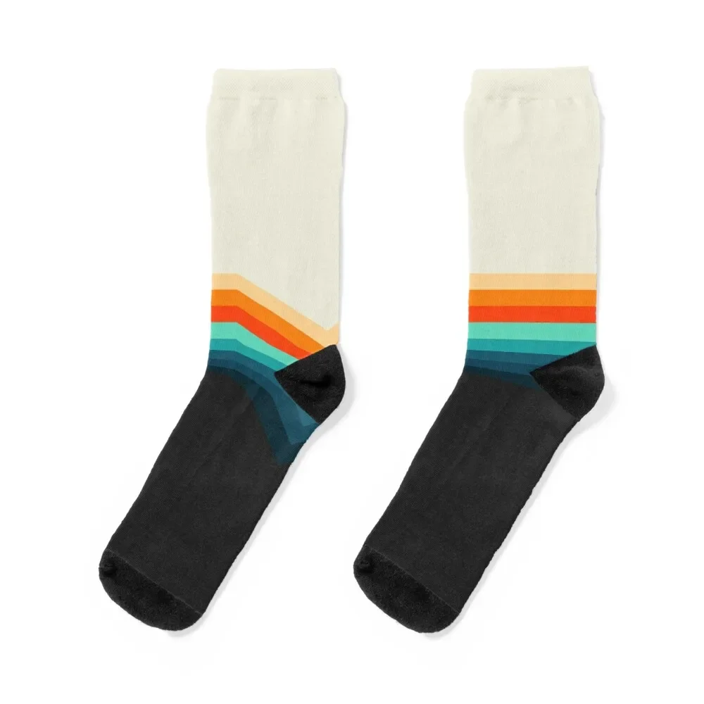 

Retro Stripes Socks funny gift kawaii warm winter Socks Female Men's