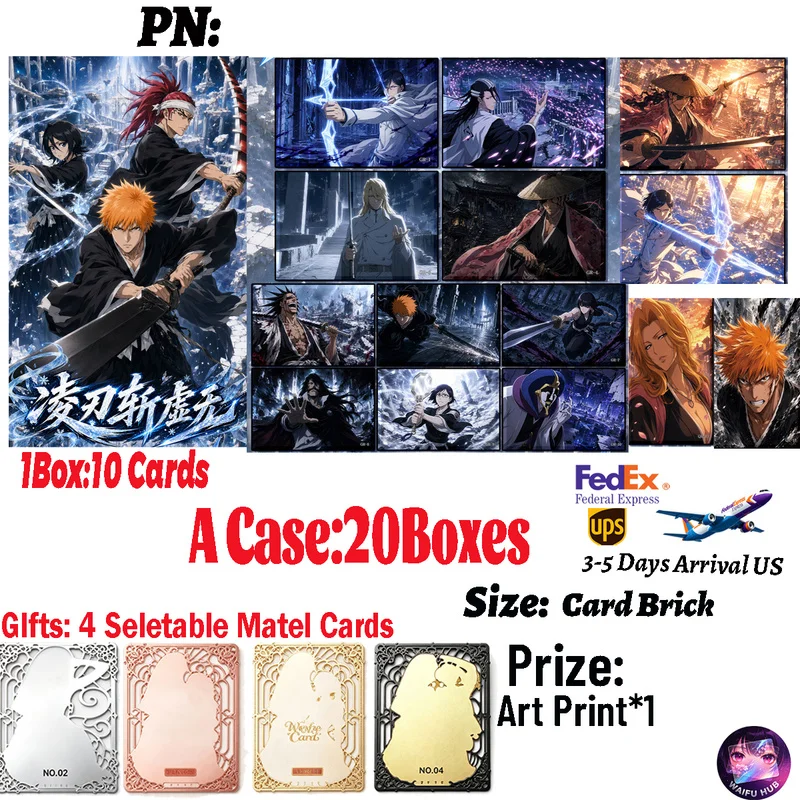 Bleach Blade Slices Through The Void Acrylic Card Brick Block & Character Collectible Anime Trading Cards Hobby Birthday Gifts