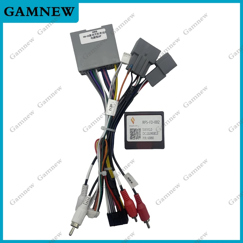 Car Wiring Harness Adapter Canbus Box Android Power Cable For Ford Explorer Escape Edge Expedition Mustang F150 F-150 RP5-FD-002