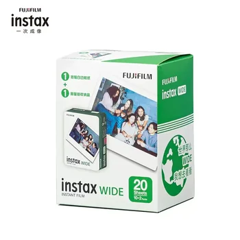 Original Fujifilm Instax Wide Film 10-100 Sheets for Fuji Instant Photo Camera Wide 300/200/210/100/500AF Wide Attachment Printer