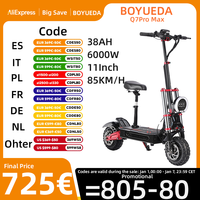 BOYUEDA Q7Pro Max E-Scooter 3200W Dual Motor 52V28AH Battery NFC Activated App Control Escooter Silent Tires Electric Scooter