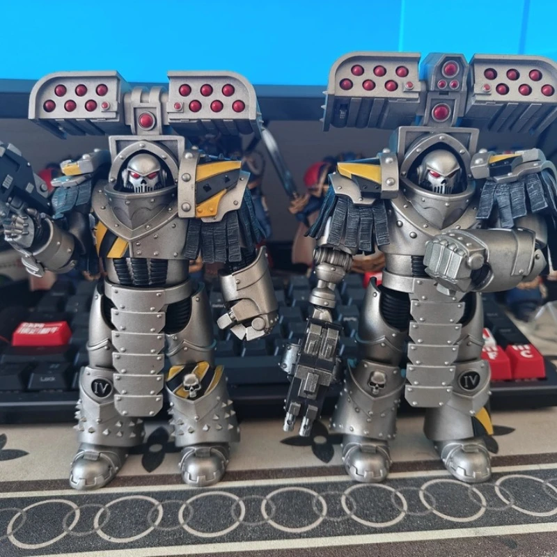 

Фигурка JOYTOY Warhammer 40K 1/18, Железные Воины, подвижная модель солдата, коллекционная аниме-фигурка, декор для рабочего стола, игрушка, подарок для мальчика