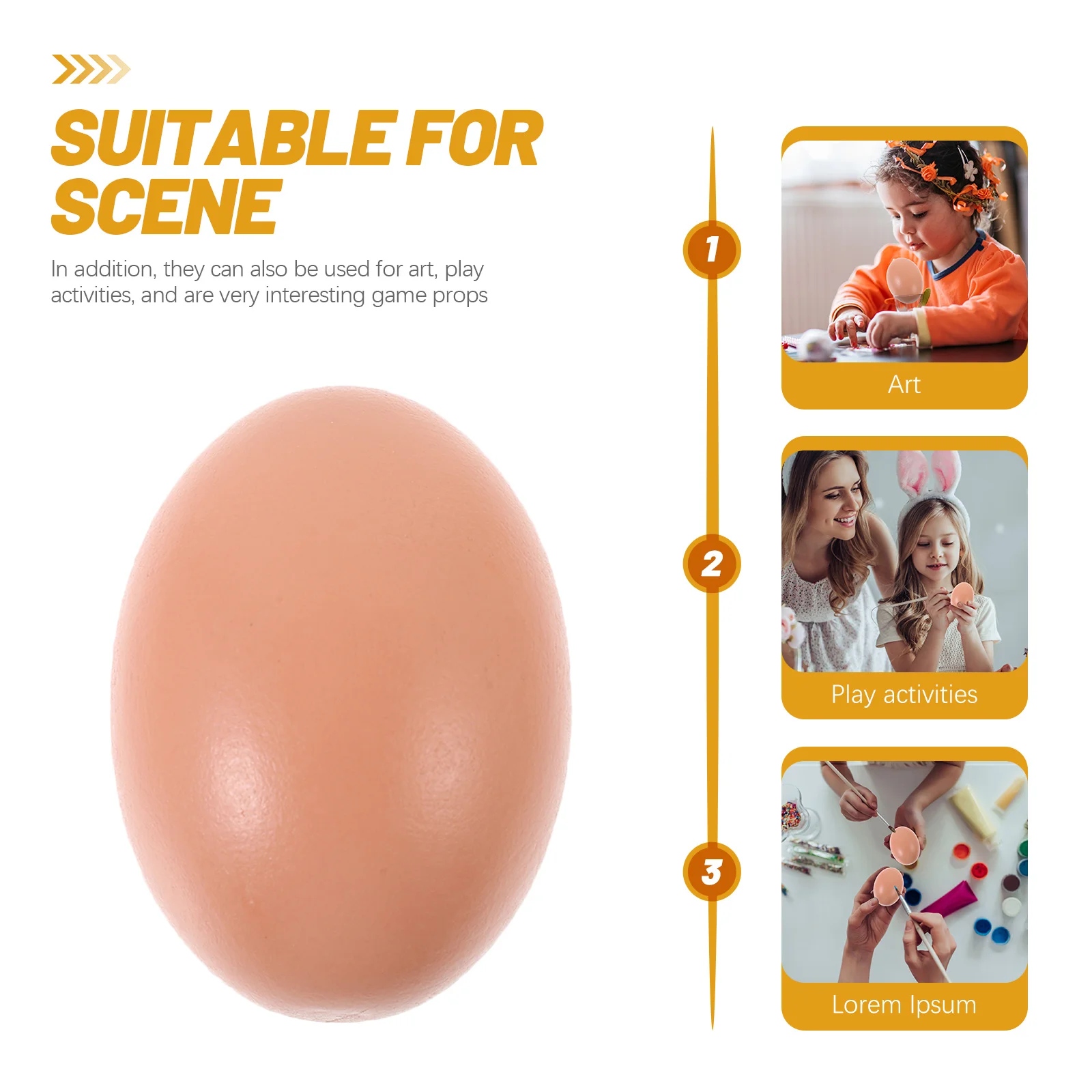 10개입 페인트 가능한 나무 달걀 공예 DIY 장식용 모형 달걀 부활절 예술 프로젝트 어린이 교실 활동 휴일 파티용