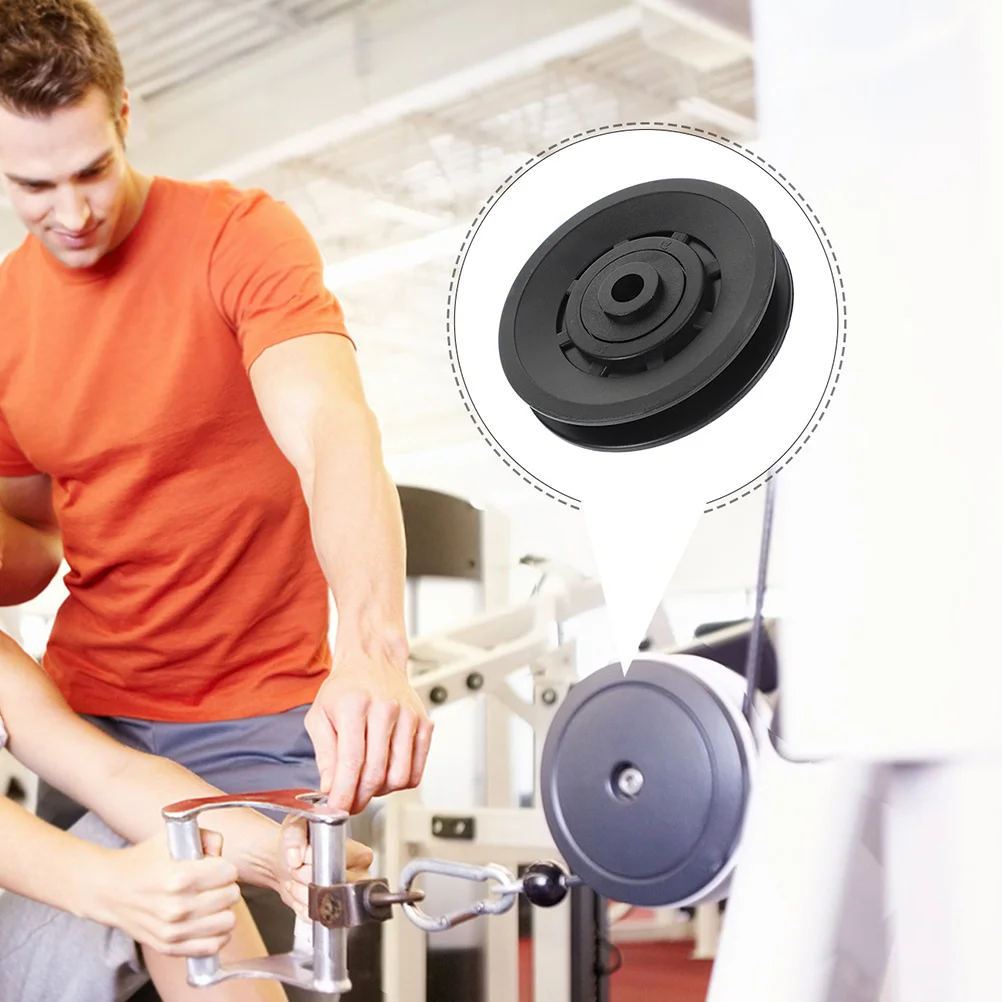 

2Pcs Universal Pulley Bearing Cover Pa6 Material Protect Gym Equipment Long Lasting Noise Free Gym Pulley Wheel