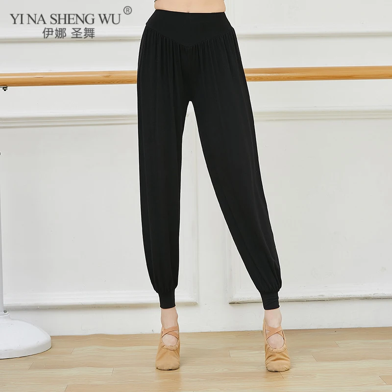 Casual Dance Clothing Bloomers for Women Loose Dance Practice Pants Adult Latin Dance Ballet Dance Trousers Daily Dancing Pants