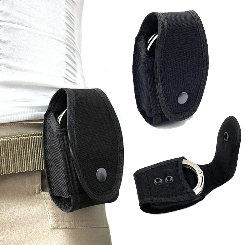 Handcuff Holder Bag Multifunctional Police Universal Quick Pull Handcuff Case Pouch Waist Pocket Hunting Gear