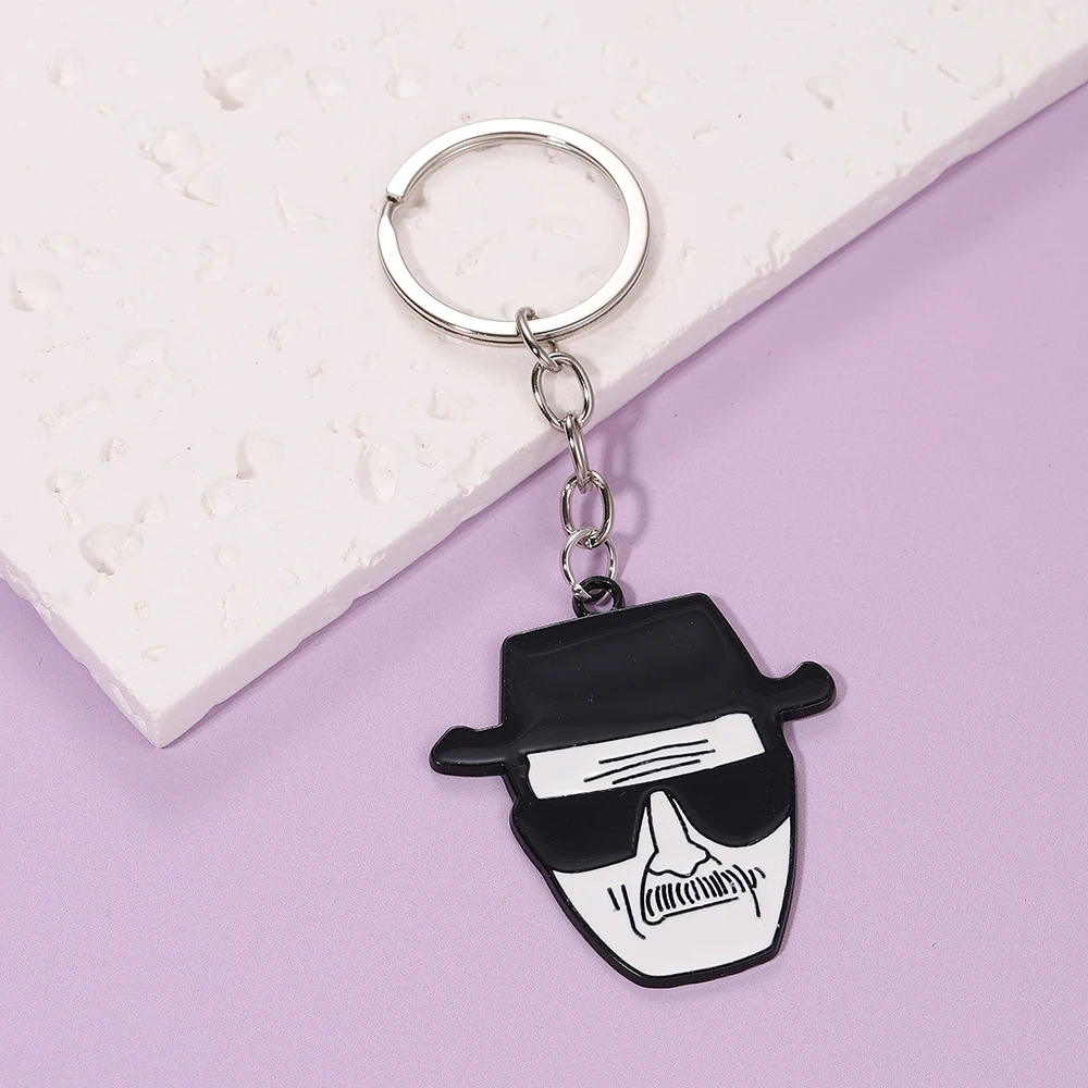 Heißer Geometrische Gesicht Hut Anhänger Schlüsselbund Mode Klassische Trend Vielseitig Punk Schmuck Geschenk Großhandel