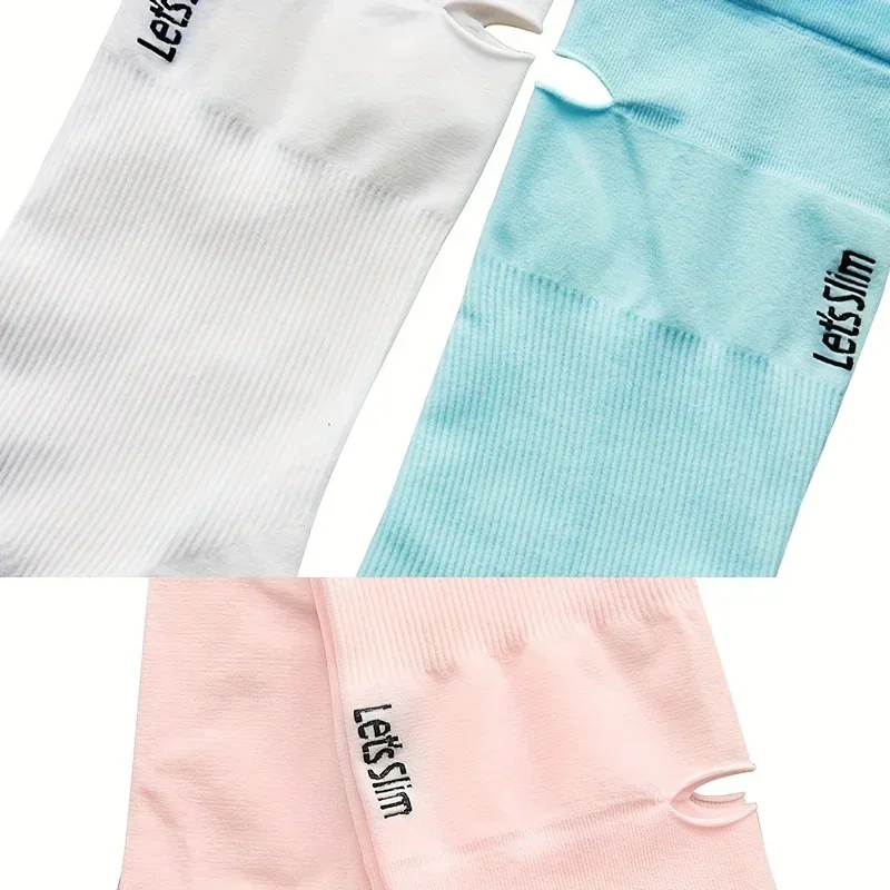 Paquete de 7 mangas frescas de verano, guantes de protección solar para mujer, protección de brazos de seda helada para hombre, mangas de seda helada resistentes a los rayos UV