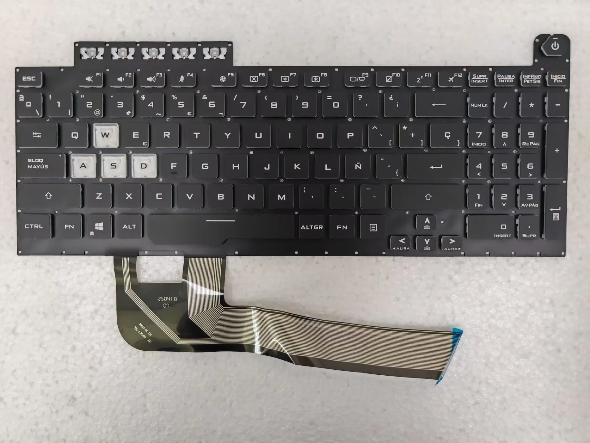 New Spanish RGB Backlit For ASUS TUF Gaming F15 FX506 FA506 FA506Q FX506H FX506LI FX506LH F17 FX706 FA706 FX706LI Keyboard