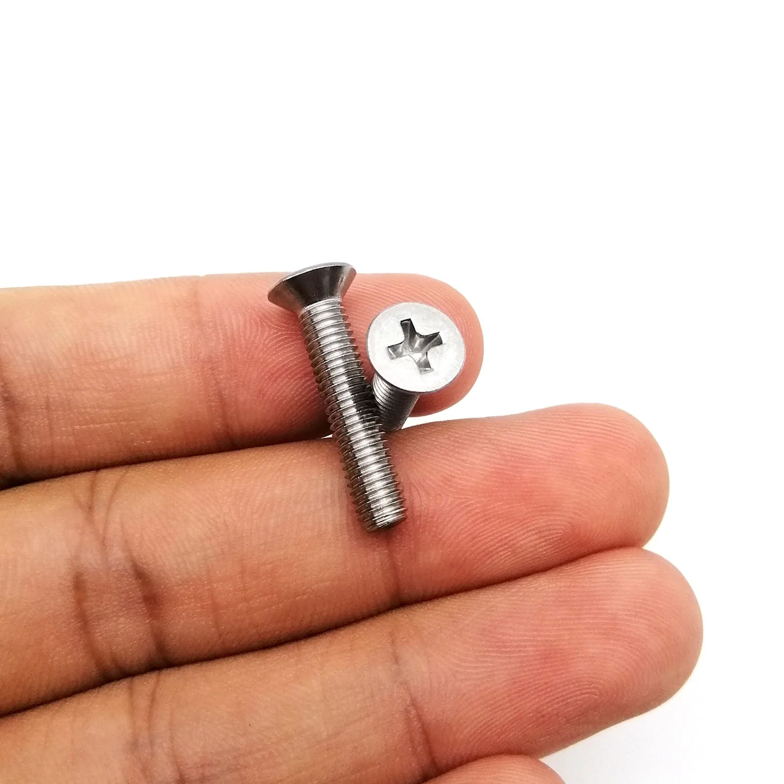 HZYUEGOU 50 Stück M1 M1.2 M1.4 M1.6 M2 M2.5 M3 M4 Mikro Kleine Schwarze 304 Edelstahl Phillips Senkkopfschrauben – Detail 3
