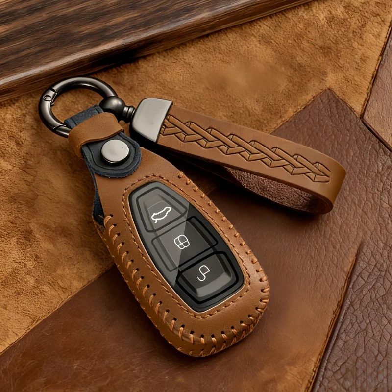 Car Remote Key Case Cover For Ford Focus 3 4 ST Fiesta Fusion Kuga Ecosport Mondeo MK3 MK4 Shell Fob Protect Accessories - view 3
