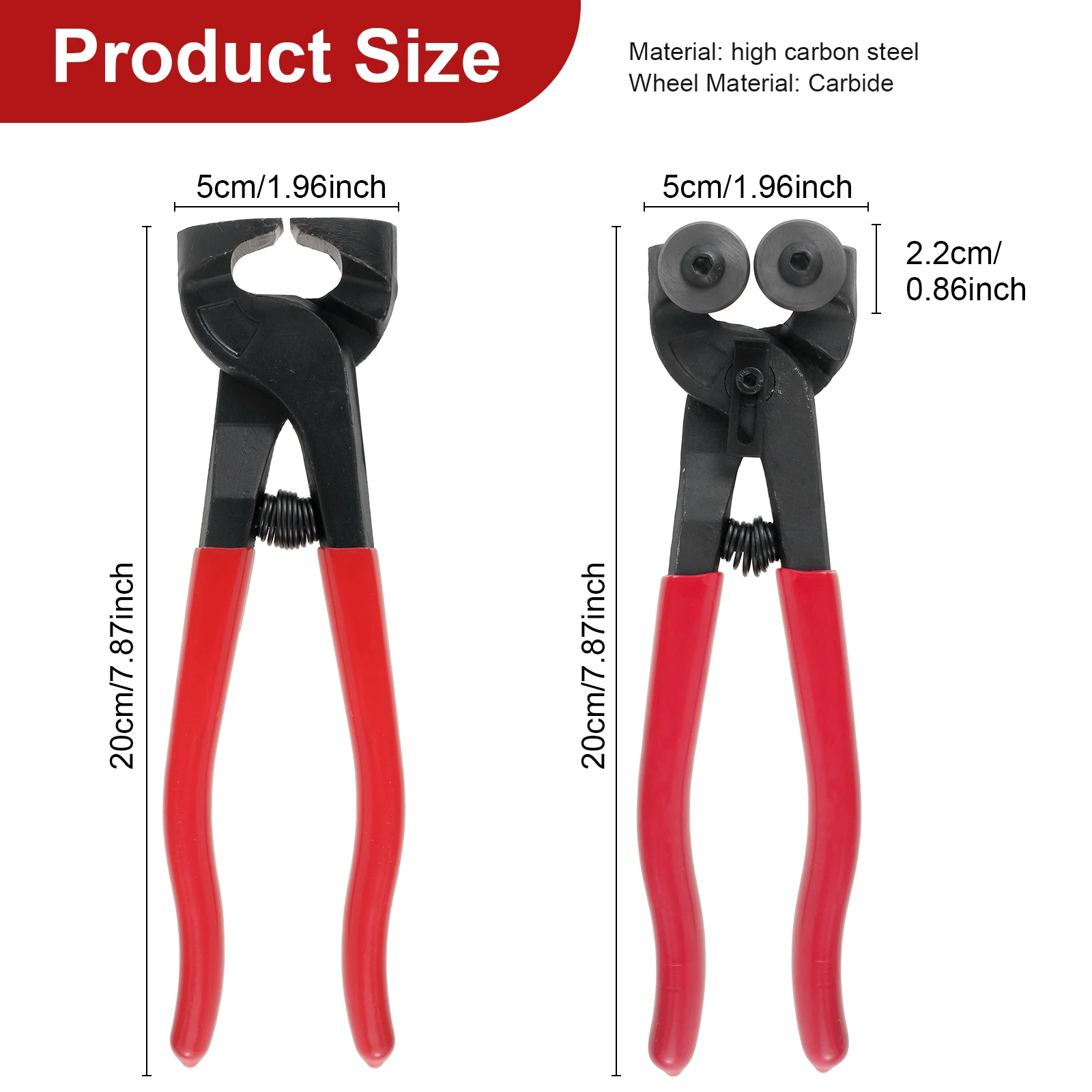 أدوات يدوية كماشة البلاط فسيفساء القاطع كماشة كماشة البلاط أدوات القطع بلاط زجاجي سيراميك القاطع لقطع مرآة زجاجية من البورسلين