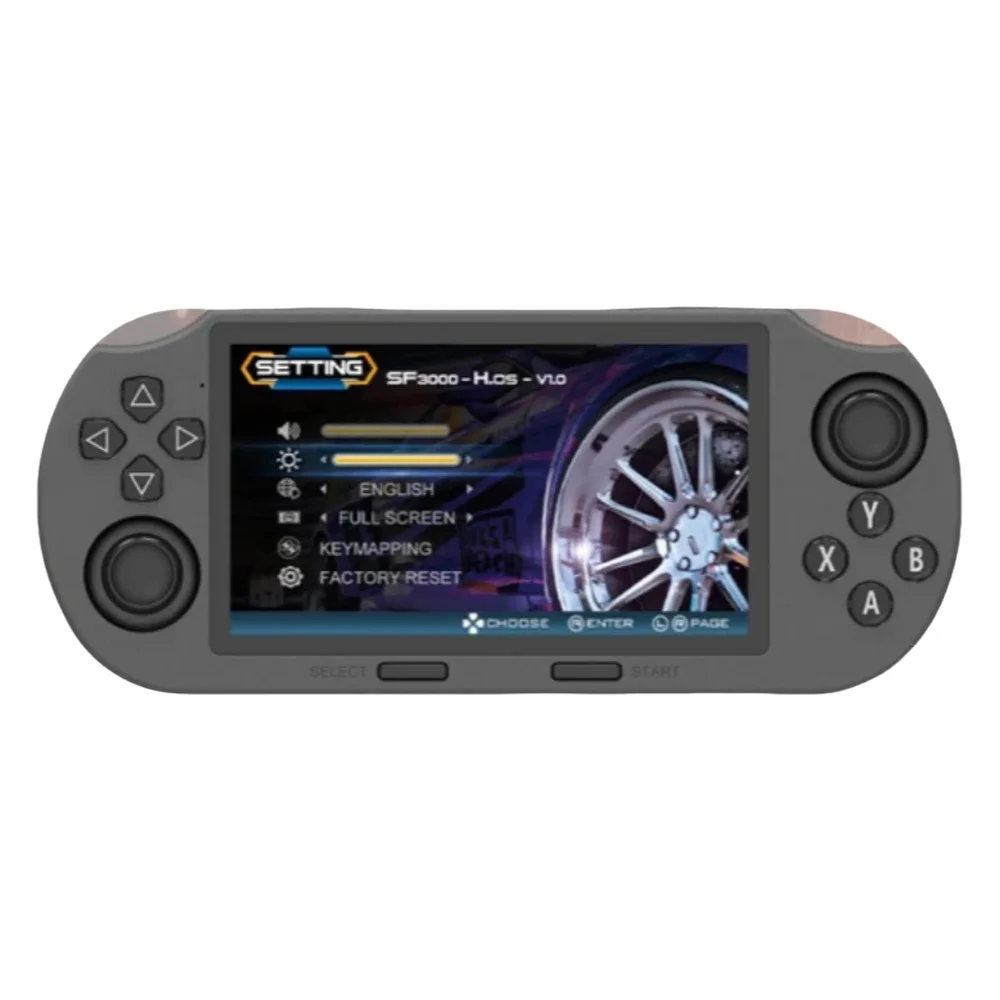 SF3000 Retro Handheld Videospielkonsole Linux System 4,5 Zoll 854*480 IPS Bildschirm 3000 mAh Tragbare Tasche Video Player Spiele