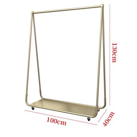 Floor-Mounted Clothing Rack Special Island Rack with Mobile Pulley Coat Stand Display for Store Use