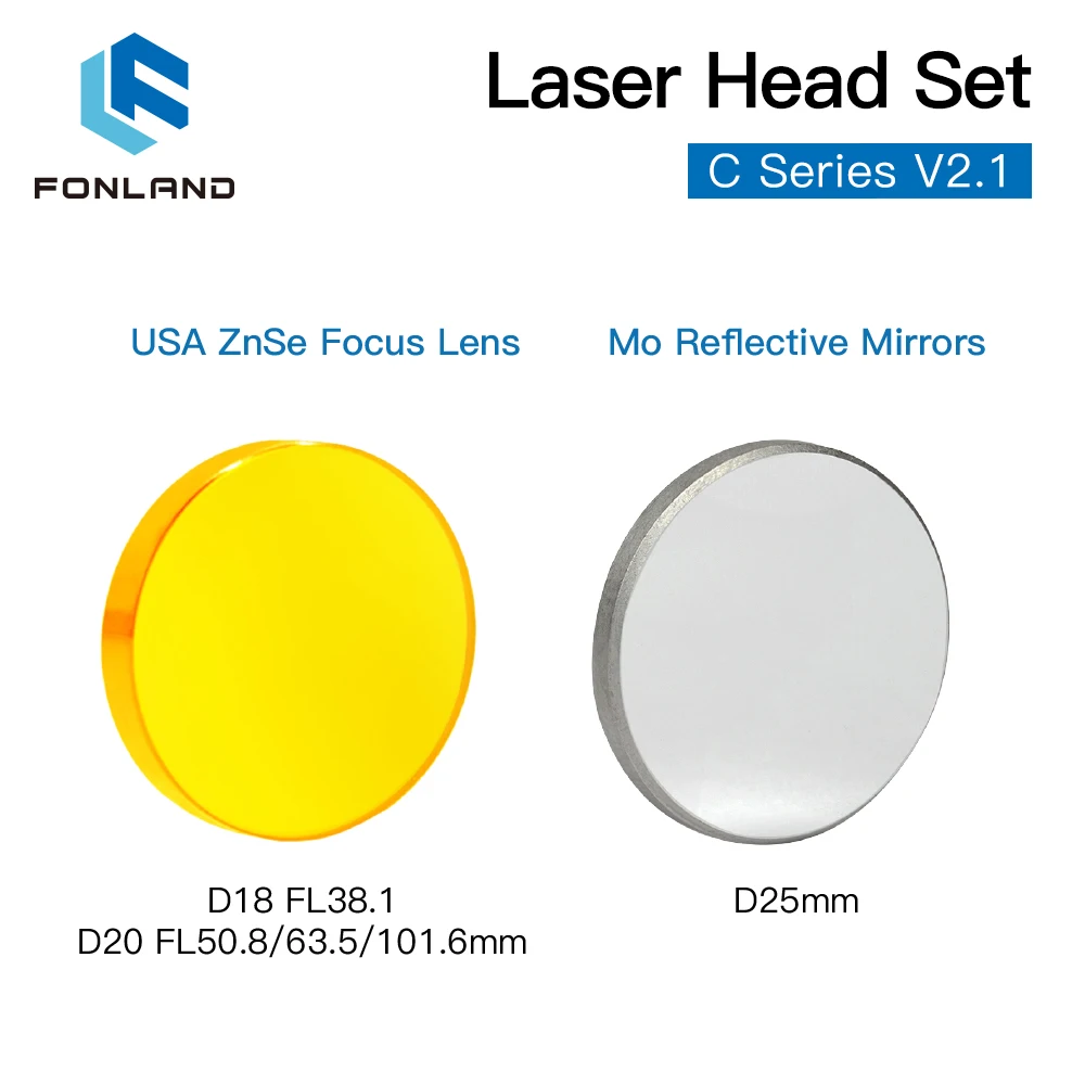 Imagem -05 - Cabeça do Laser do Co2 Cvd Znse Lente de Foco Conjunto D18 Fl38.1 D20fl50.8 63.5 101.6 mm Integrative Montagem Dia.25 mo Espelho para Cortador a Laser