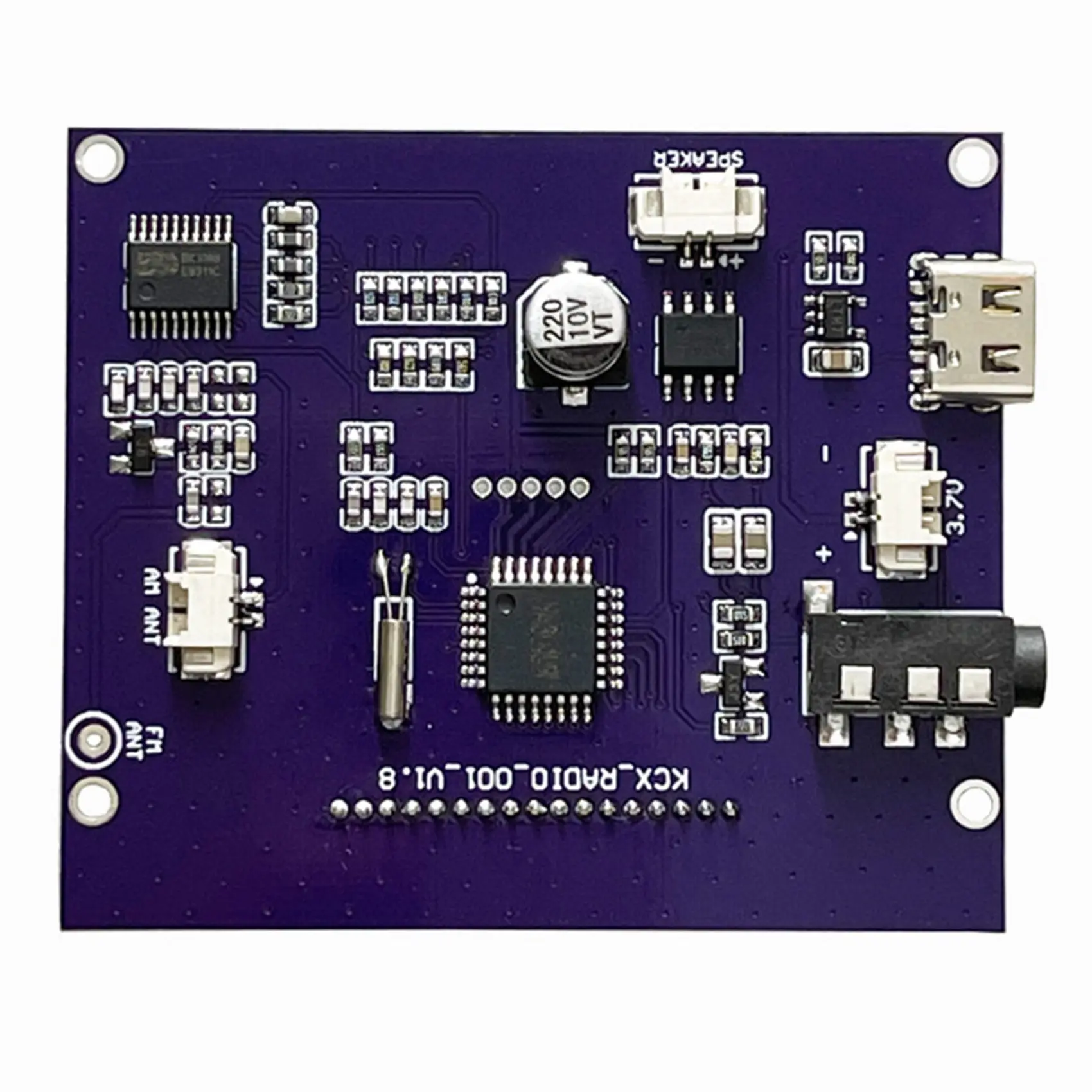 Módulo receptor de Radio MW FM SW de banda completa reloj Digital pantalla LED 87-108MHz estación de modulación de frecuencia almacenamiento automático