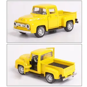 Klassische Pickups LKW -Spielzeugauto für Kinder, 1:32 Skala, Rückzug, Legierungsteiger, Spielzeug, Fahrzeug, Weihnachtssammlung, Jungen 10 Hauptverkäufe Old Toy Truck - №10