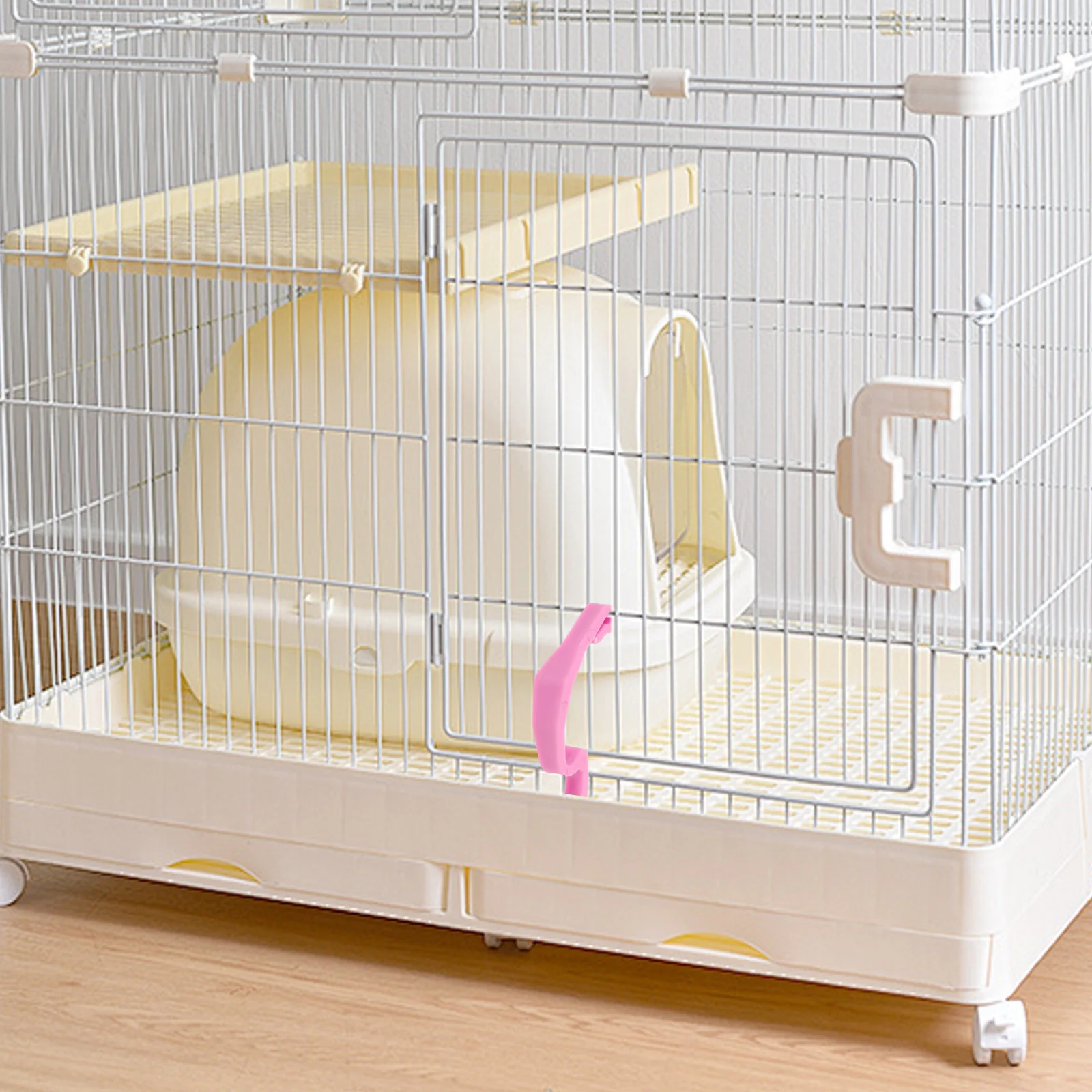 

30Pcs Smooth Cage Locking Accessories Stable Fasteners for Small Animal Enclosures Hamster Rabbit Wire Cage Latch