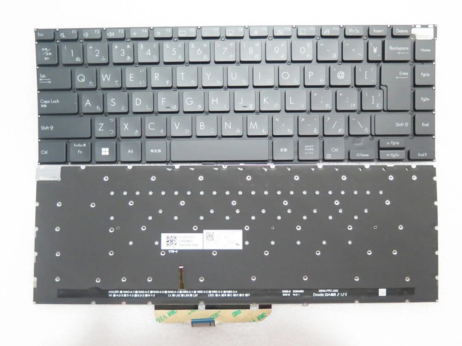 Laptop Keyboard For ASUS ASM21H30J0J528W 0KNB0-4602JP00 0KN1-DJ1JP12 Black Japanese JP With Backlit