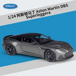 Welly 1:24 Aston Martin DBS Superleggera modello di auto in lega Diecasts & veicoli giocattolo raccogli regali tipo di telecomando Non remoto B156