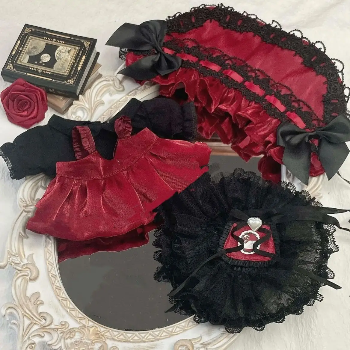 Vestido de muñeca de algodón de 20 cm, serie de vestidos de princesa estilo ballet, hecho a mano y personalizado. Las obras detalladas incluyen prendas interiores y exteriores.