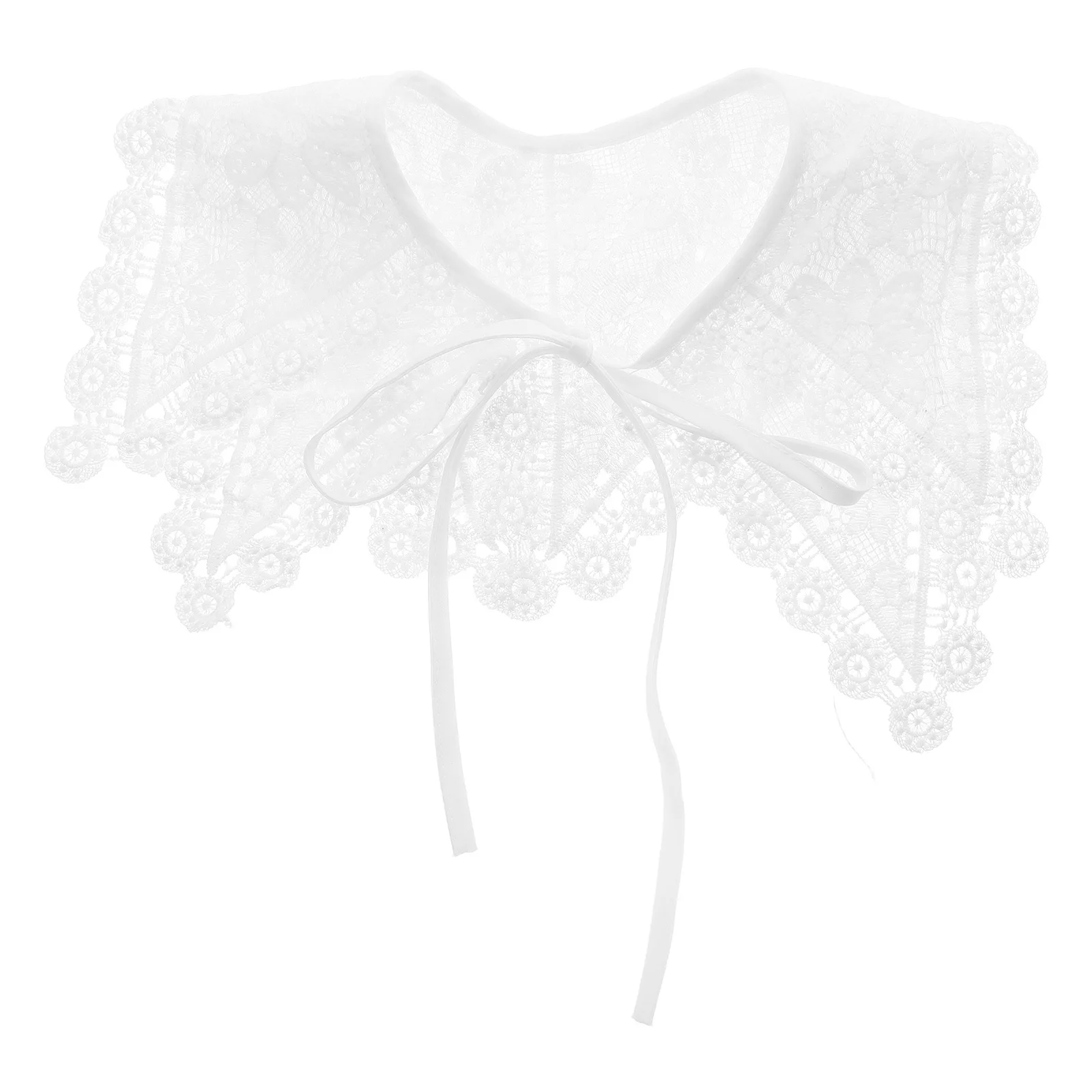 

Hanfu Shawl Faux Lace Collar Detachable False Neck Ornament For Women Stand Collar Cape Chinese Style Costume Accessory