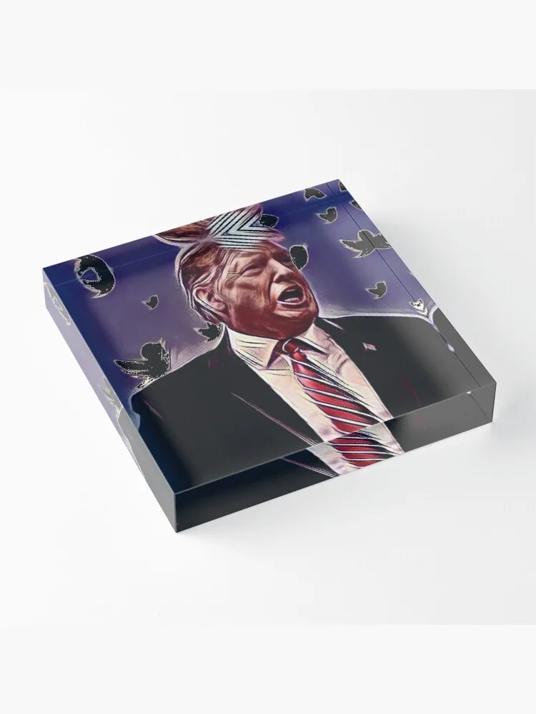 trump protesters Acrylic Block-Support customization