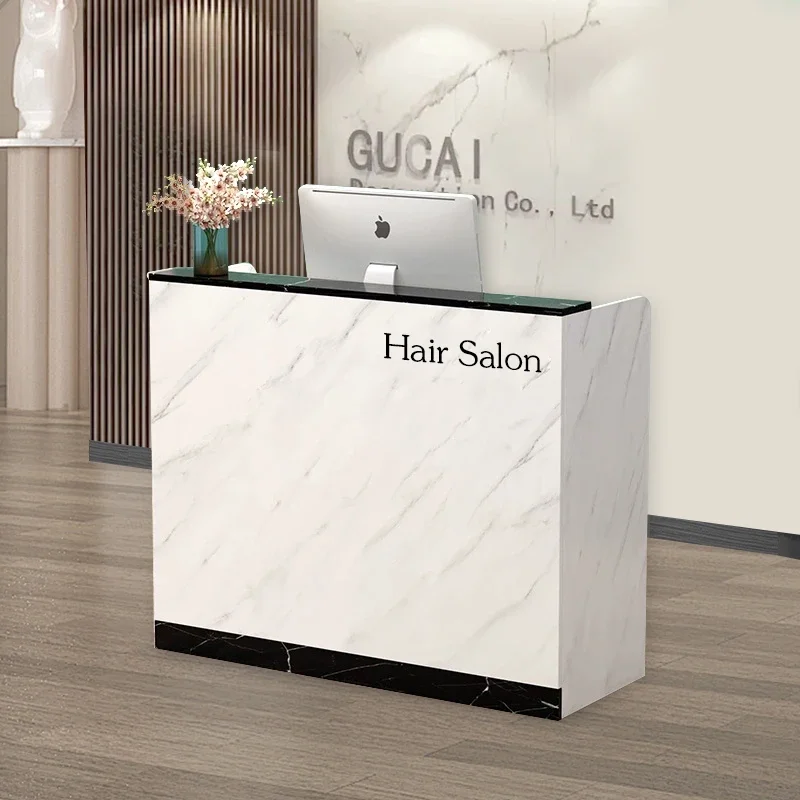 

Reception Checkout Reception Desk Elegant Modern Adult Design Customer Luxury Reception Desks Commericial White Bureau Furniture