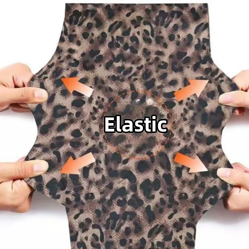 Plus Size Odzież damska Podstawowe obcisłe legginsy Retro Leopard Spodnie ołówkowe Casual Nowa odzież wierzchnia Zimowe ciepłe polarowe spodnie