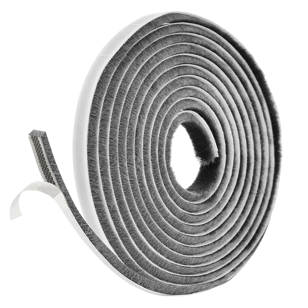 3Meters Brush Strip Self Adhesive Door Window Sealing Strip Home Door Window Sound Insulation Seal Film Door Swal Weather Strip