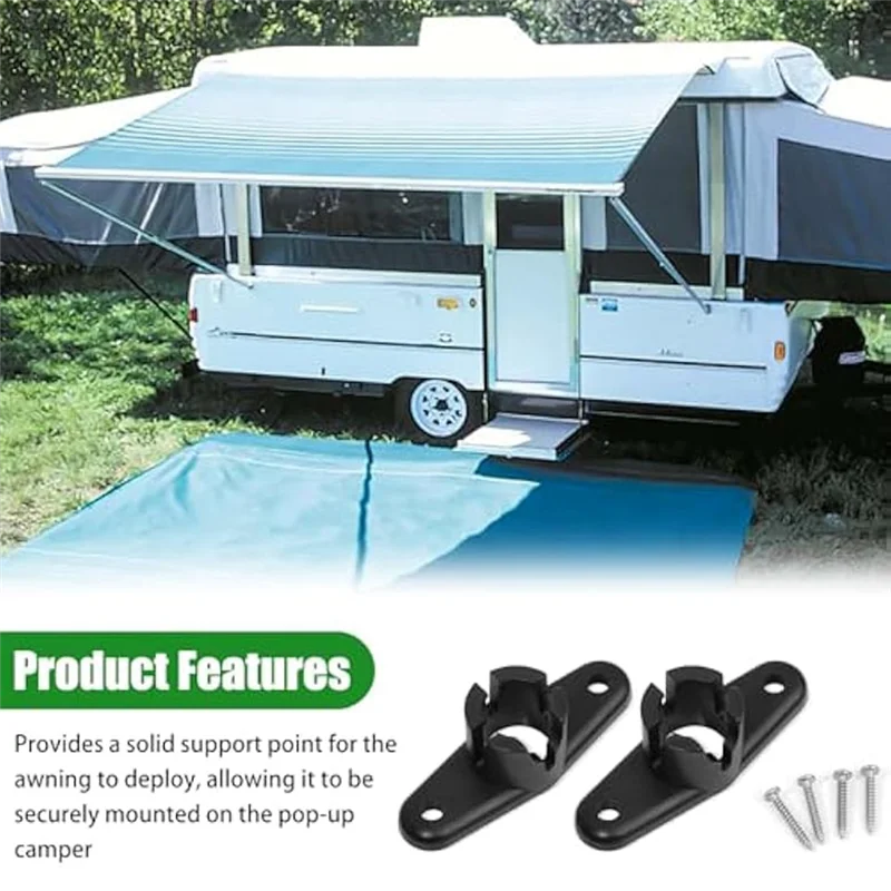 

MOPHE-For Trimline Plastic -Up Camper 4Pcs Awnings Ball End Bases For Dometic Camper Awning Ball Base Set Line