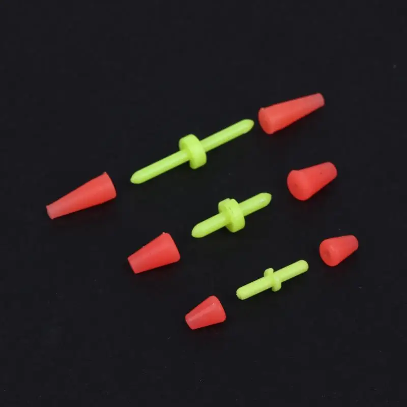 New 100Pcs/lot Rock Sea Fishing Anti Wind Bar Cara Rod Bobber Float Stoppers Fish Float Stoppers Tool Accessories Fishing Tackle