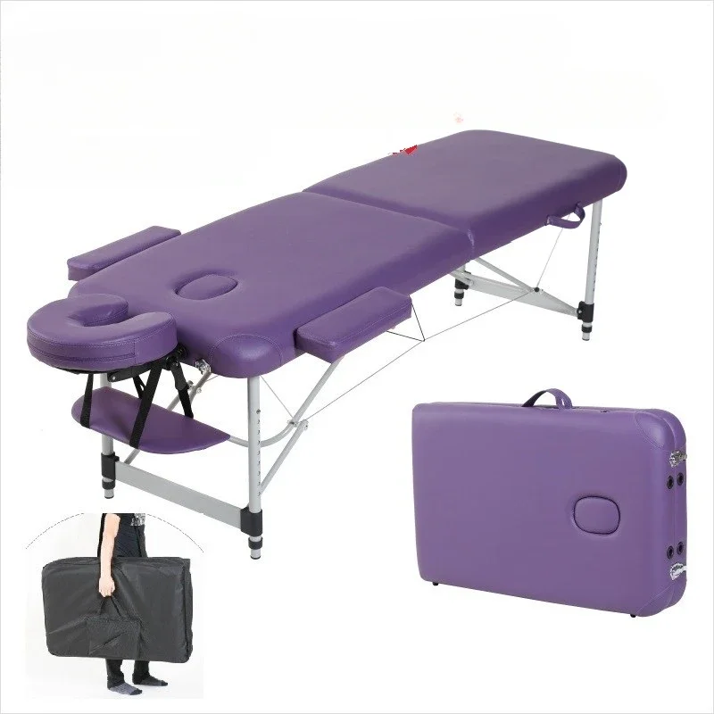 Cama dobrável portátil e cabeceiras, mesas de salão, massagem pedicure, pedicure facial, tatuagem spa, cama dobravel mobiliário de beleza, lj50mb