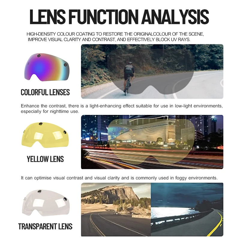 Eastinear Bicycle Helmet Adult Men and Women Outdoor Highway Mountain Biking Helmet With Magnetic Goggles and Shiny Tail Lights