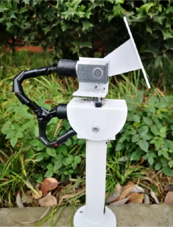 DC dual axis pan tilt solar tracking and monitoring robot with high load capacity and torque, all metal X-axis and Y-axis