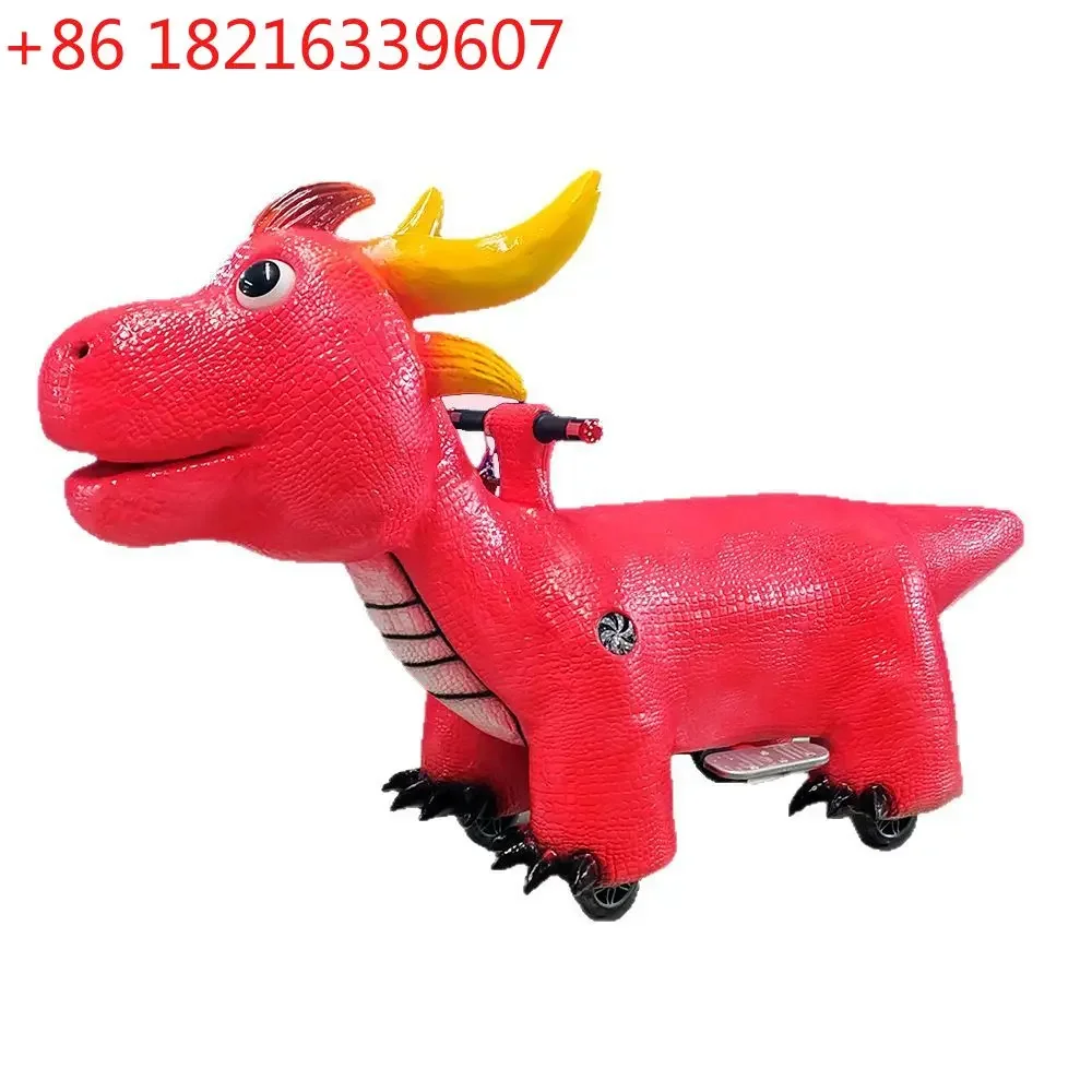 Simulated silicone soft leather flying dragon dinosaur amusement car Internet celebrity parent-child shopping mall square