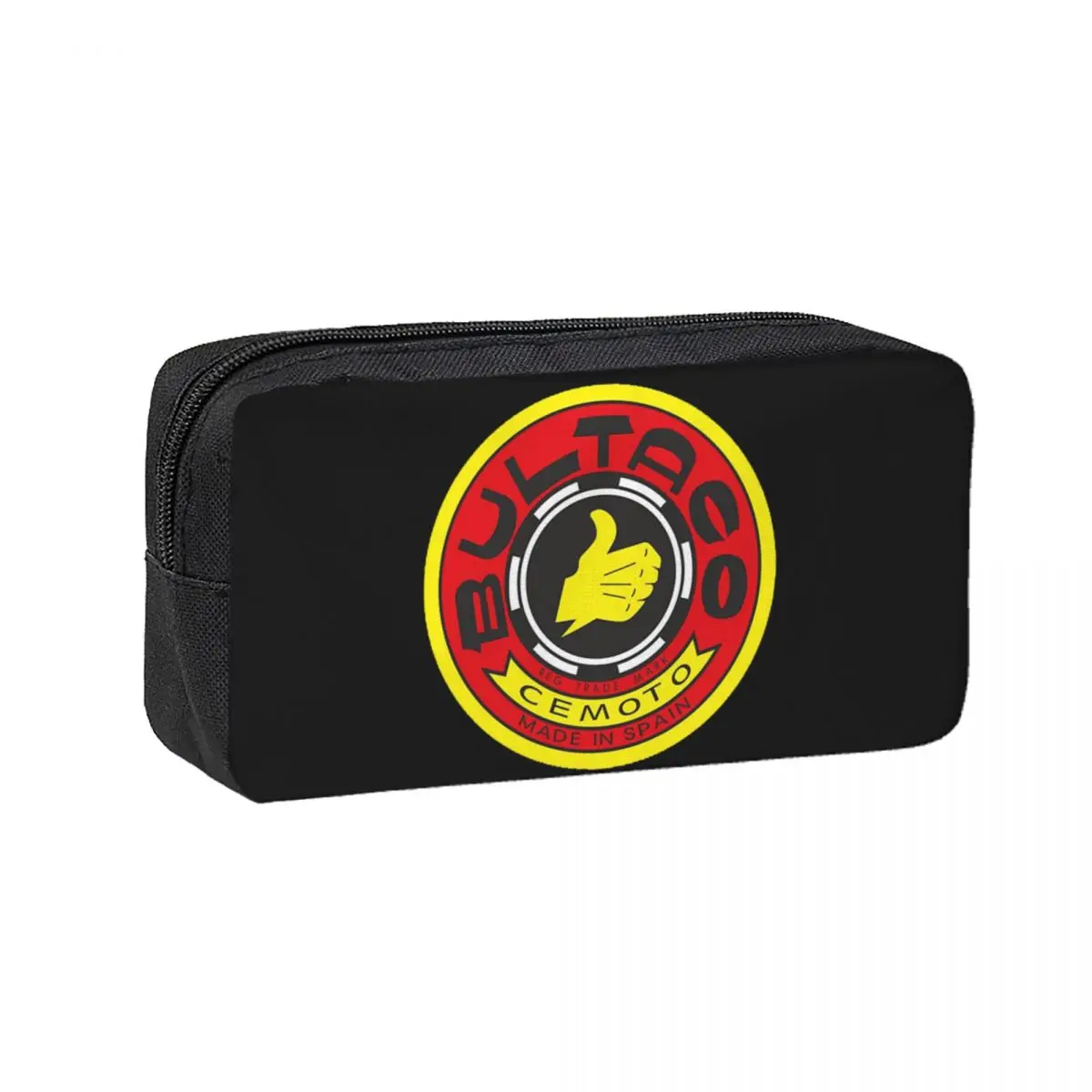 Bultaco Motorcycles Pencil Cases for Student School Pen Box Pencil Bag Large Storage Pencil Pouch Pen Holder