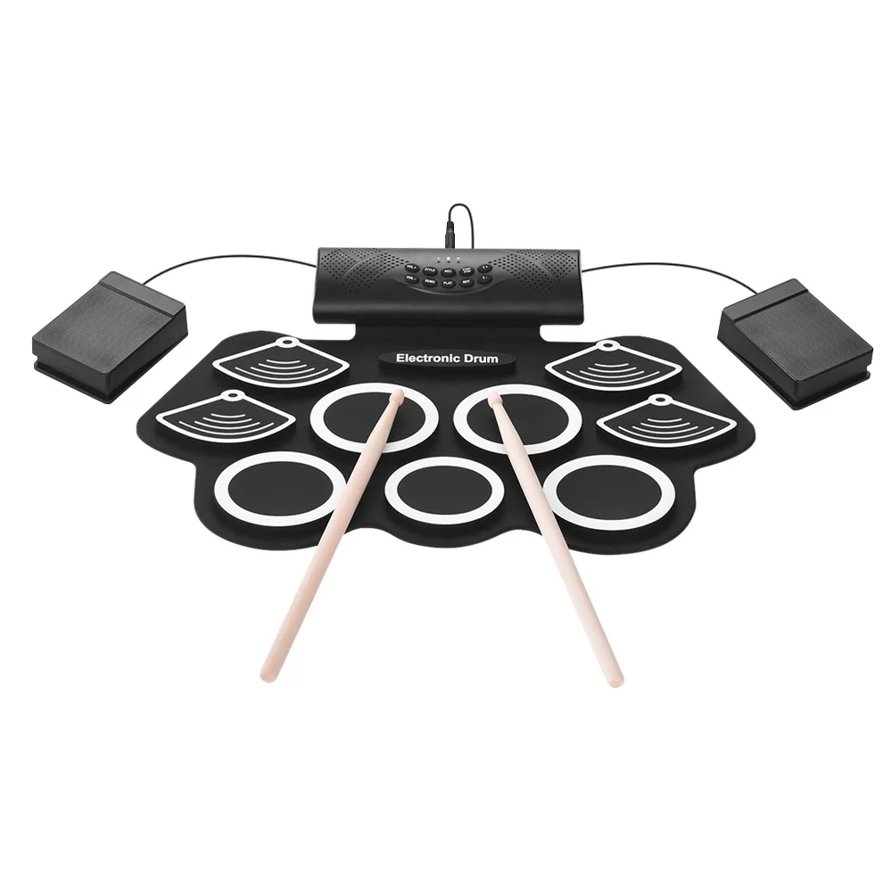 Professional black silicon electronic drum made in china