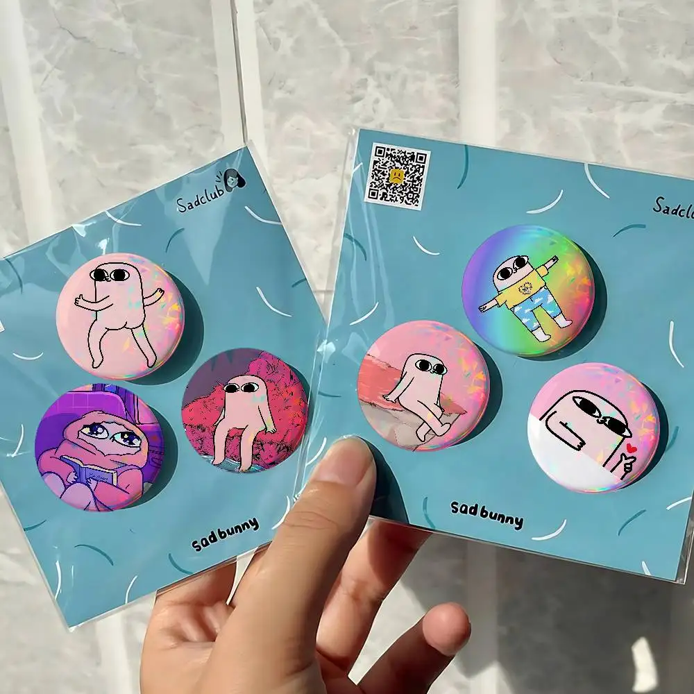 Cartoon K-Ketnipzs For Badge Personalized Custom Laser Reflective Badge Hologram Metal Enamel Pin Brooch Souvenir Gift