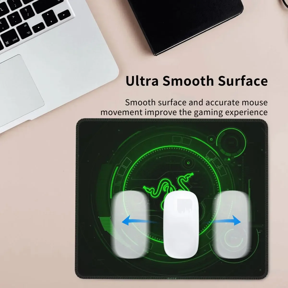 Razer Coasters Mouse Pad Computer Keyboard Mouse Mat Gaming Laptop Desk Mat Office Accessories Table Mats view 3