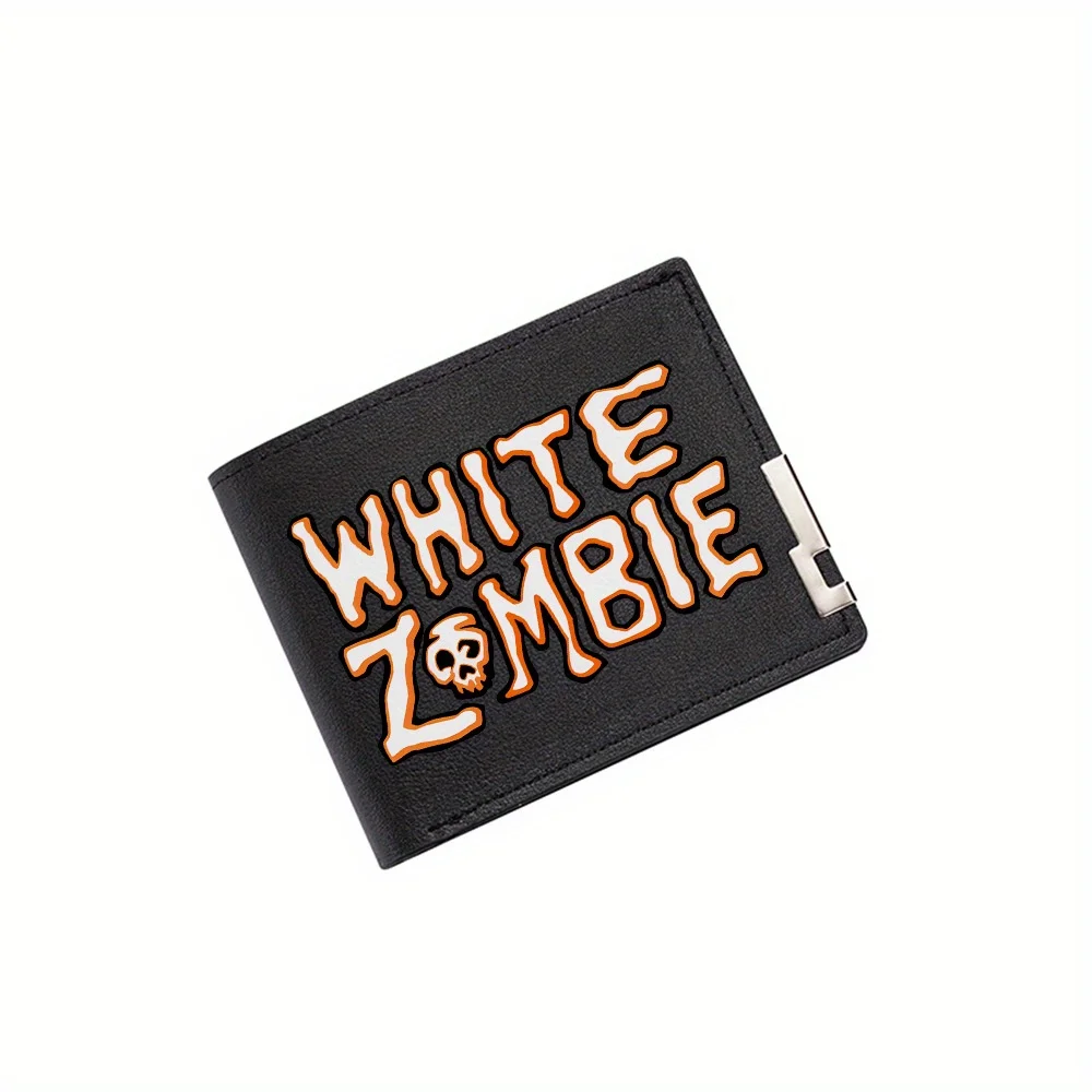 

Белый шрифт, оранжевый контур, зомби, череп, искусство, мужской кошелек с принтом, простой современный стильный деловой кошелек для бойфренда отца