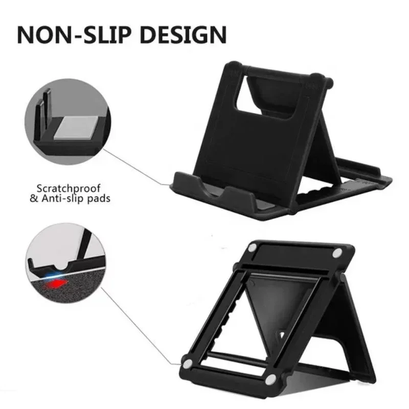 【Fast Delivery】Mobile Phone Holder Table Desktop Stand Holder Plastic Desk Mount Tablet Mini Portable Holder Universal Bracket