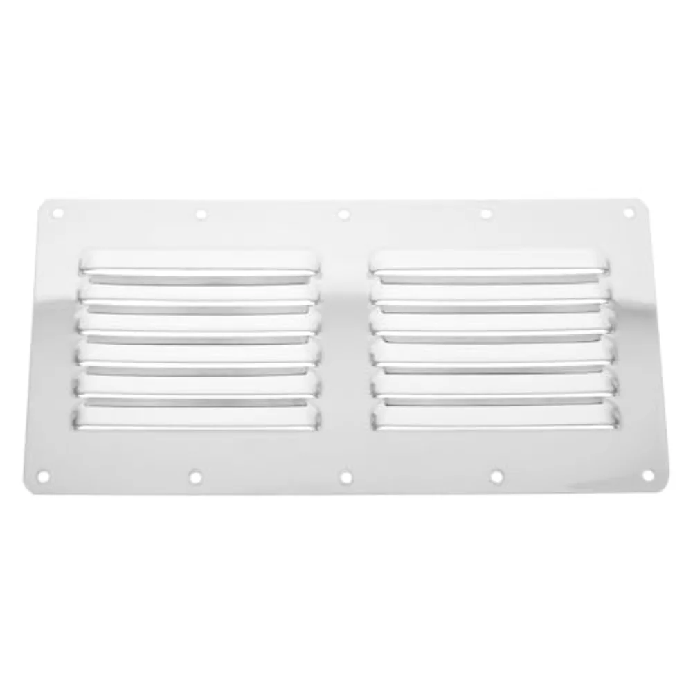 

Наружное кухонное отверстие из нержавеющей стали 23 × 11,5 см: улучшает поток воздуха и устранение кулинарных ароматов, детали вентиляционных отверстий для нагрева и охлаждения.