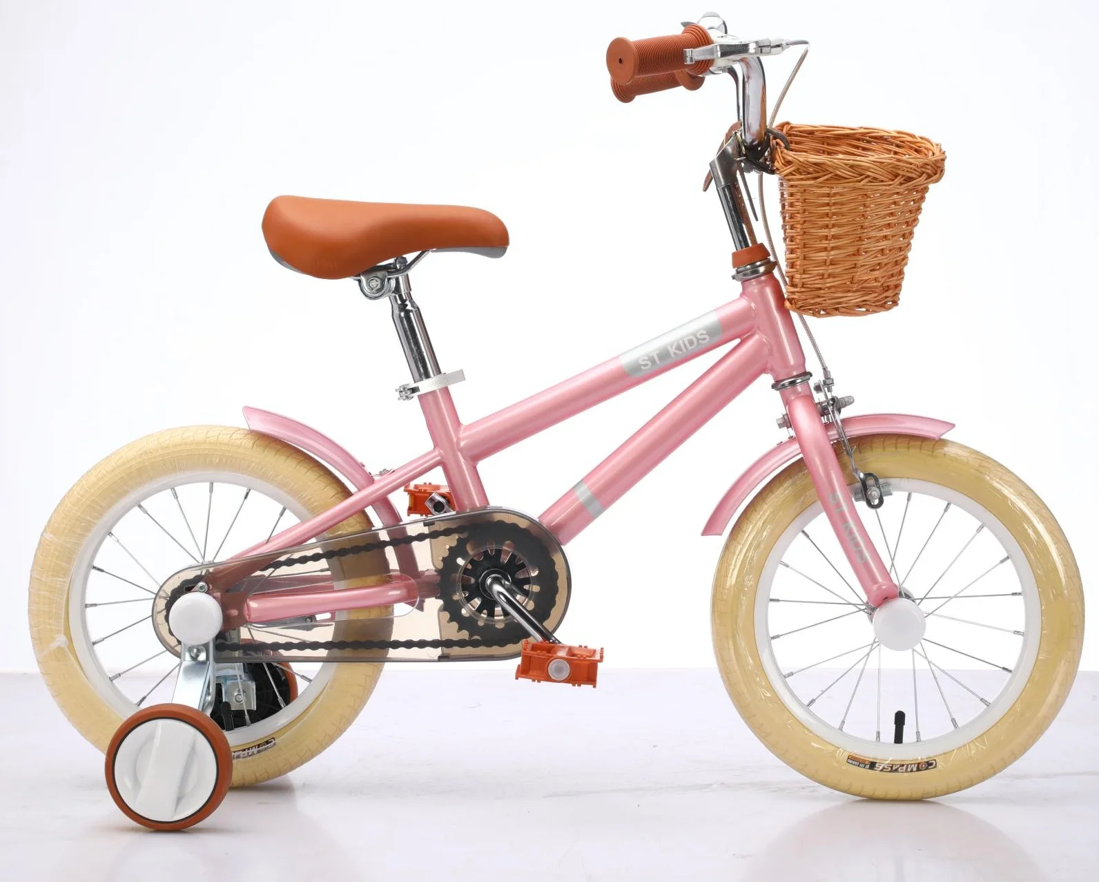 SAMPLE Customized Logo 12 14 16 18 20 Inch Pink Vintage Kids Bike Children Bicycle With Basket