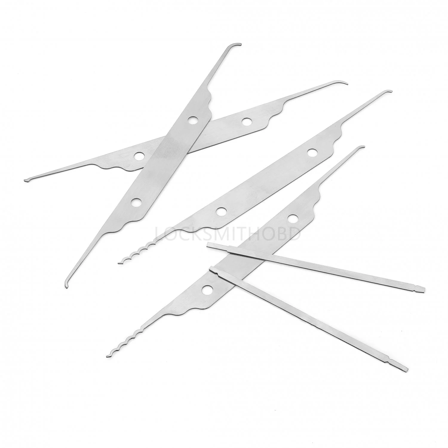 6in1 Lock Pick Rake Tools , Pocket Multitool Locksmith Lockpicking Tool Kit for Lockpick and Beginners