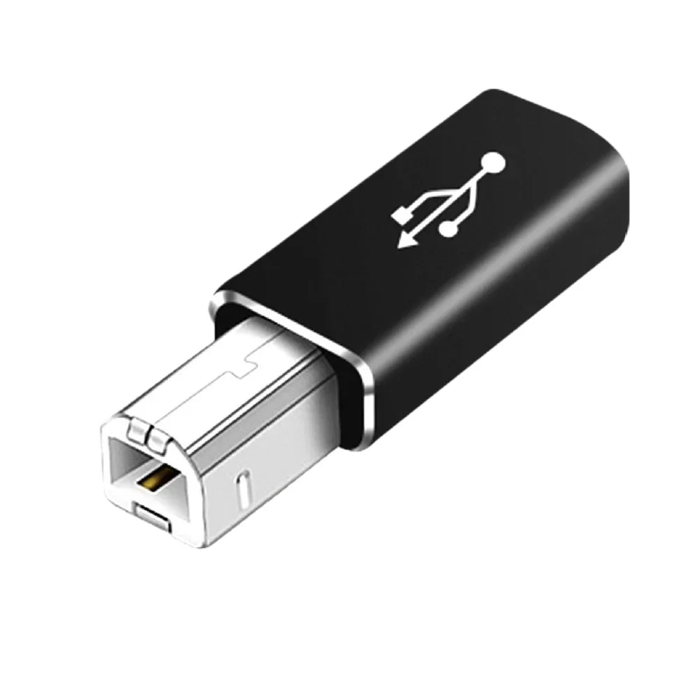 USB B Male to USB Type C Female Adapter for Scanner Printer Converter USB Transfer for Printer MIDI Controller Keyboard