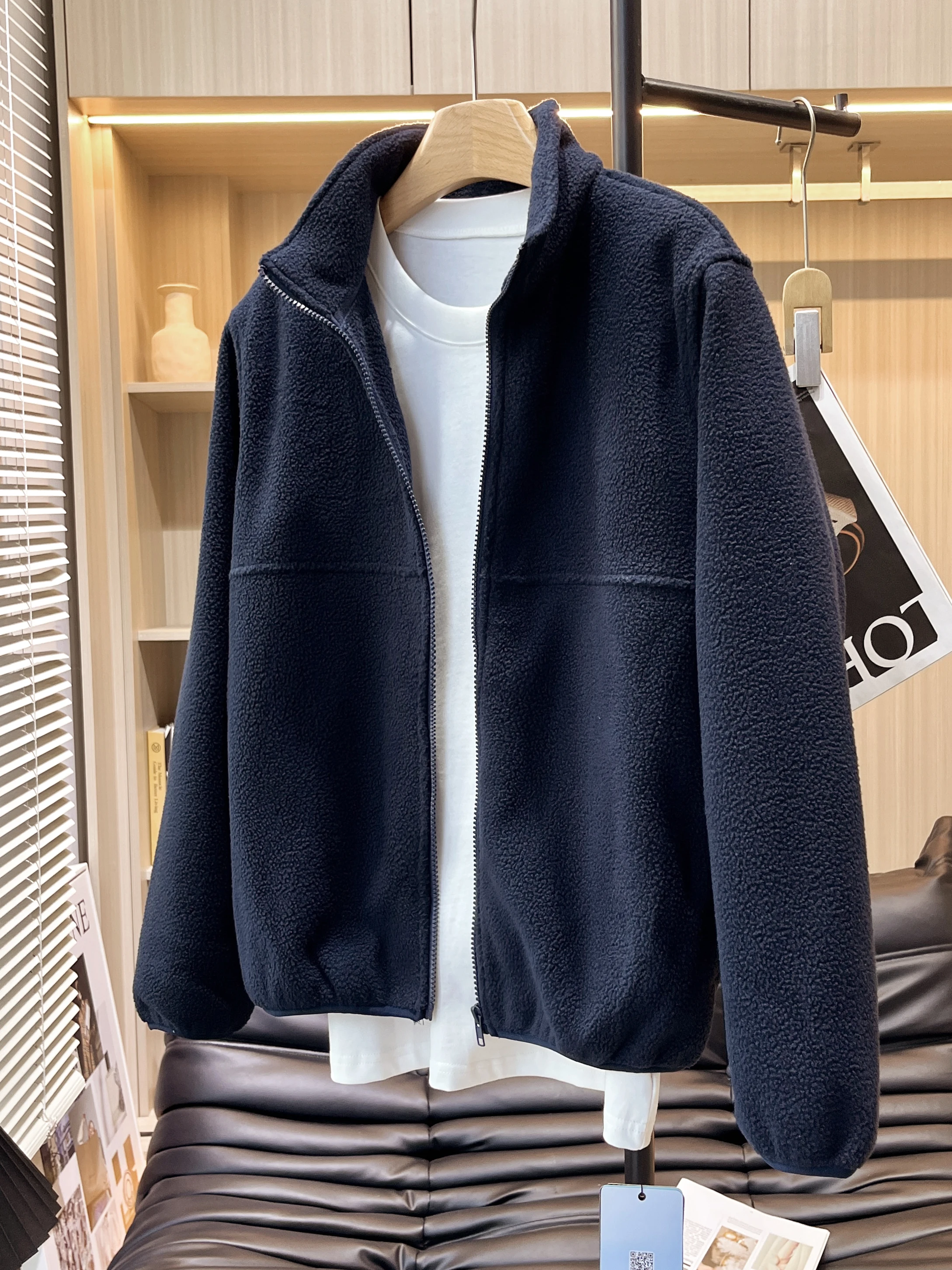 

Women's Thiened Fce ort Zipper Open Cardigan Jaet Warm Outerwear Autumn Winter New Arrival Ladies' Stand Fit or...