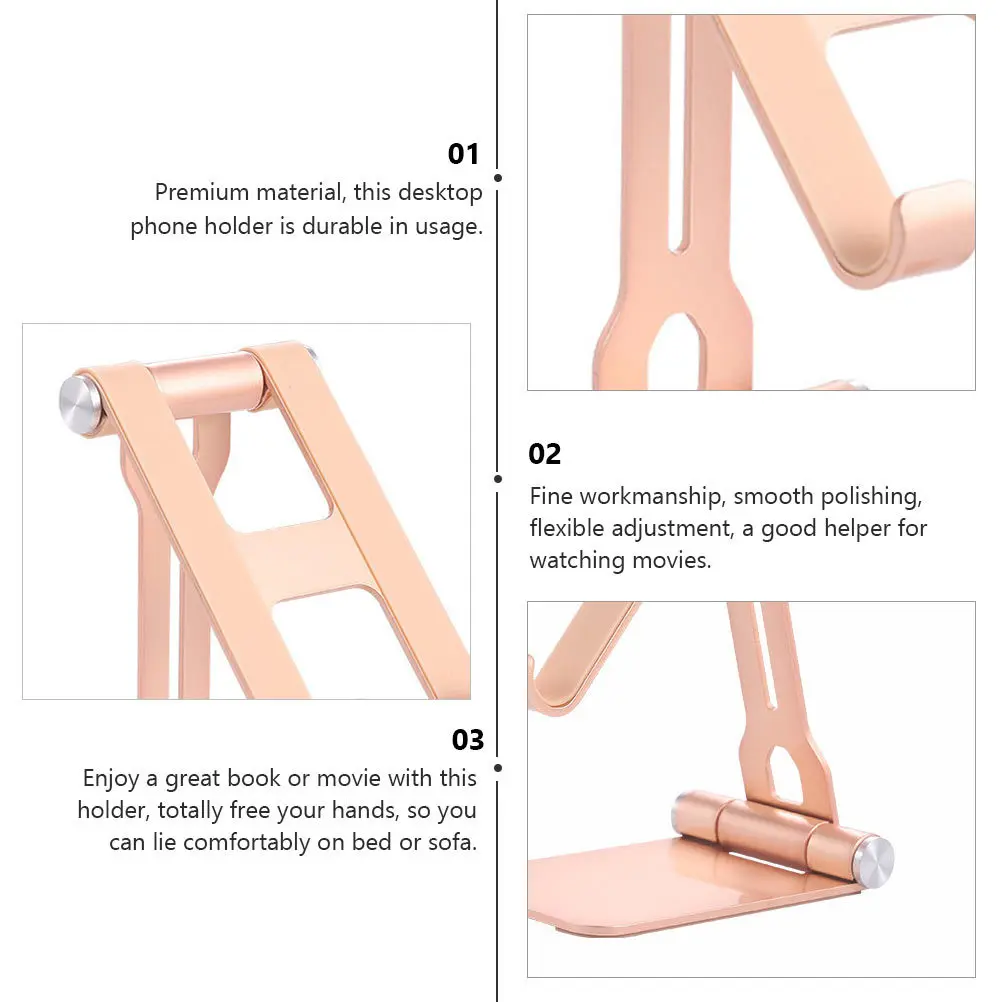 

Складной держатель для телефона, настольная подставка премиум-класса, регулируемая для планшетного компьютера, многофункциональное крепление, складная подставка для мобильного телефона, планшета