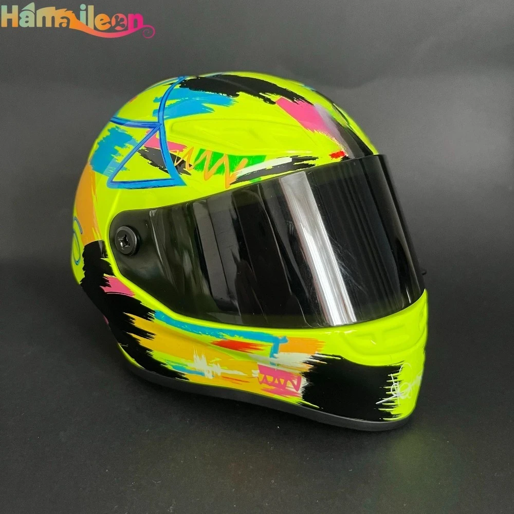 

Мотоциклетный шлем Hamaileon, мини-шлем-игрушка, прочная пластиковая броня для костюмированных вечеринок, аксессуар для косплея в стиле кавайных животных